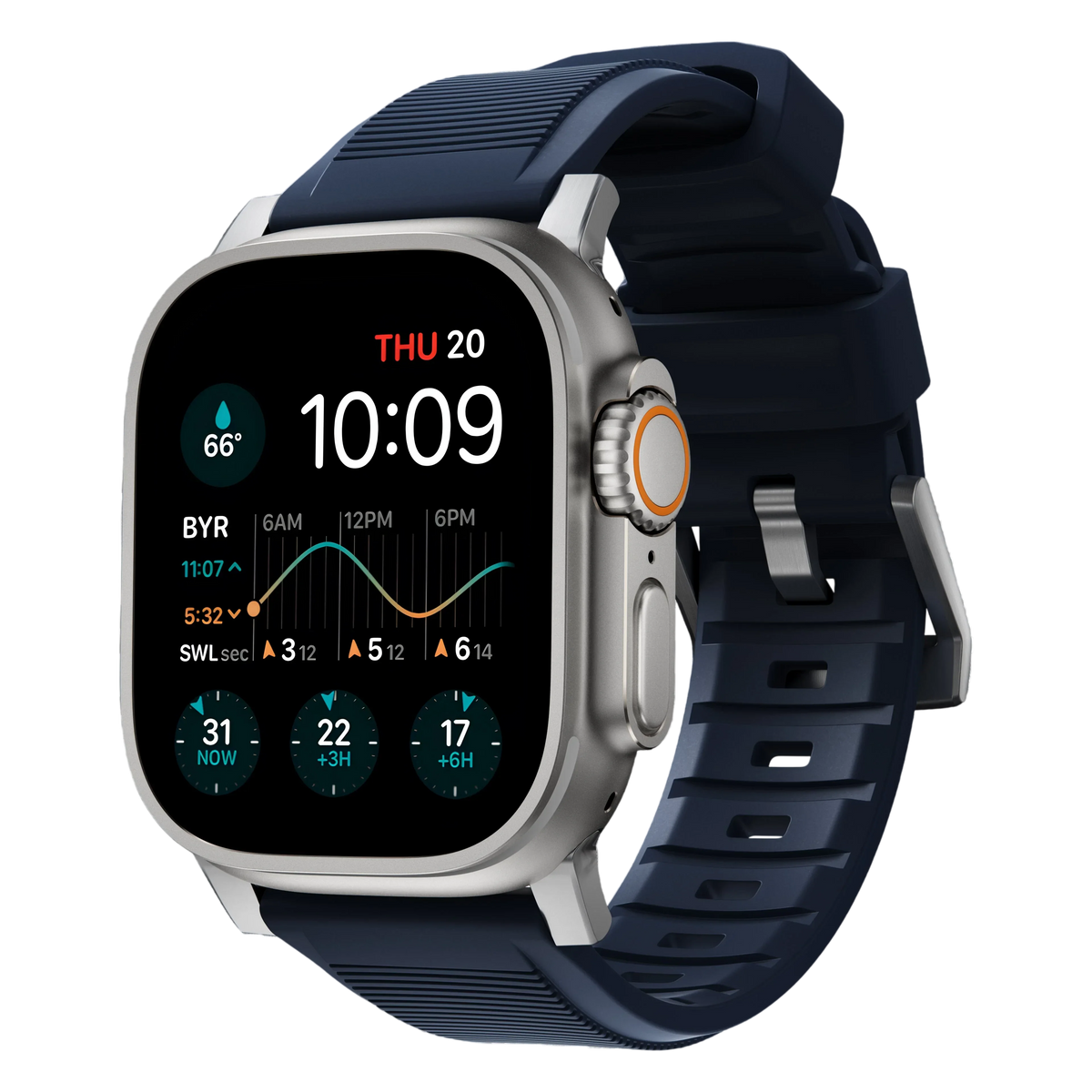 Nomad Rugged Band for Apple Watch Ultra 49mm - Atlantic Blue