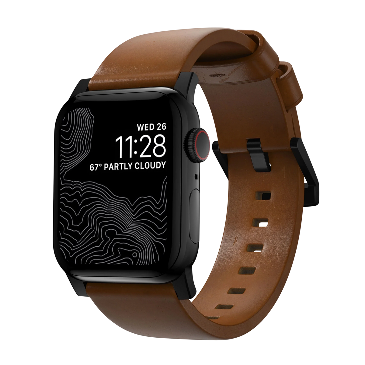 Nomad Modern Leather Band for Apple Watch Ultra 3 / 2 / 1 - 49mm - English Tan #color_english-tan