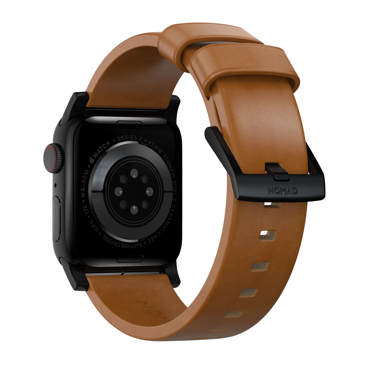 Nomad Modern Leather Band for Apple Watch Ultra 3 / 2 / 1 - 49mm - English Tan #color_english-tan