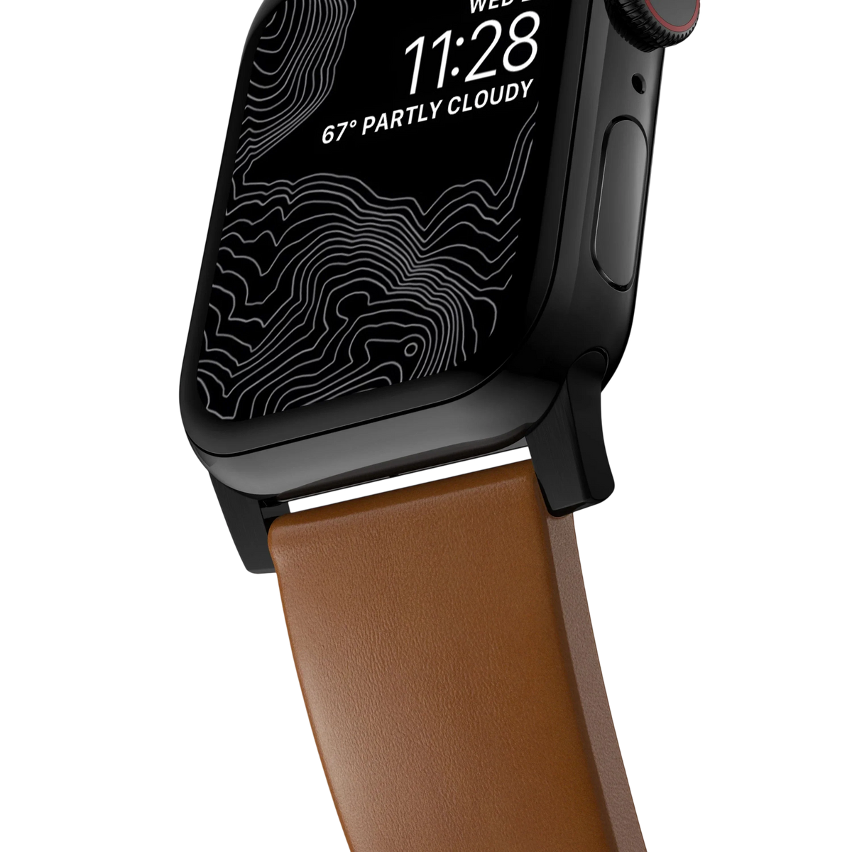 Nomad Modern Leather Band for Apple Watch Ultra 3 / 2 / 1 - 49mm - English Tan #color_english-tan
