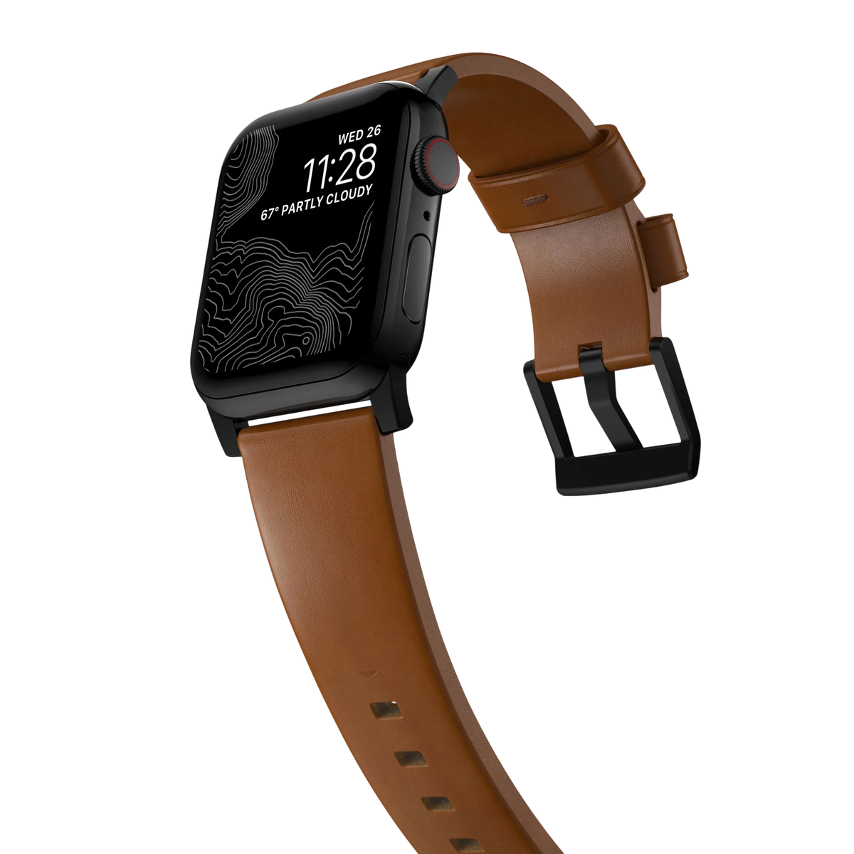 Nomad Modern Leather Band for Apple Watch Ultra 3 / 2 / 1 - 49mm - English Tan #color_english-tan