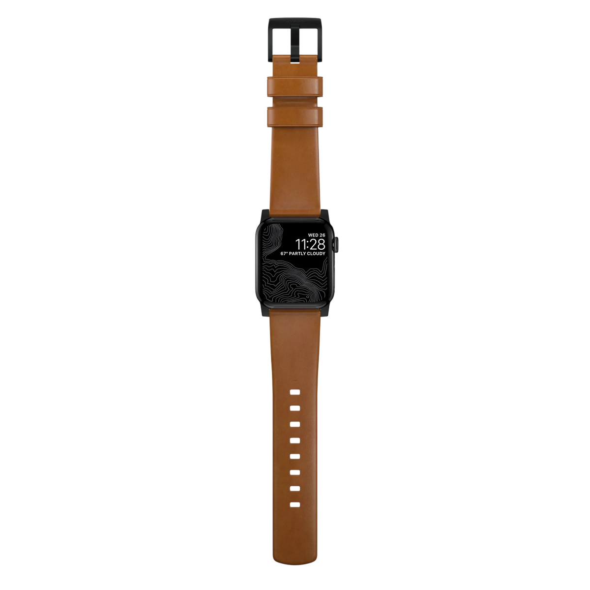 Nomad Modern Leather Band for Apple Watch Ultra 3 / 2 / 1 - 49mm - English Tan #color_english-tan