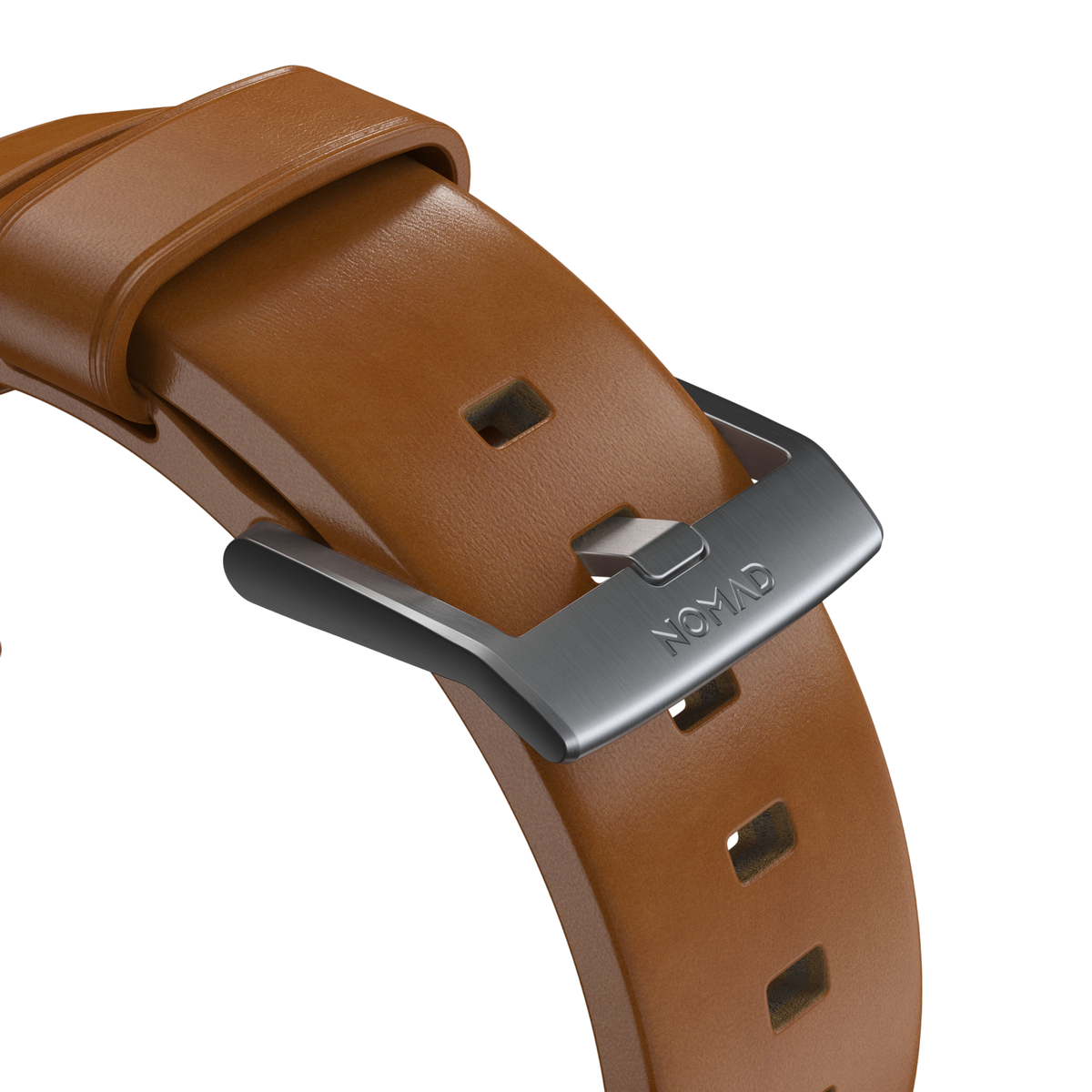 Nomad Modern Leather Band for Apple Watch Ultra 3 / 2 / 1 - 49mm - English Tan #color_english-tan