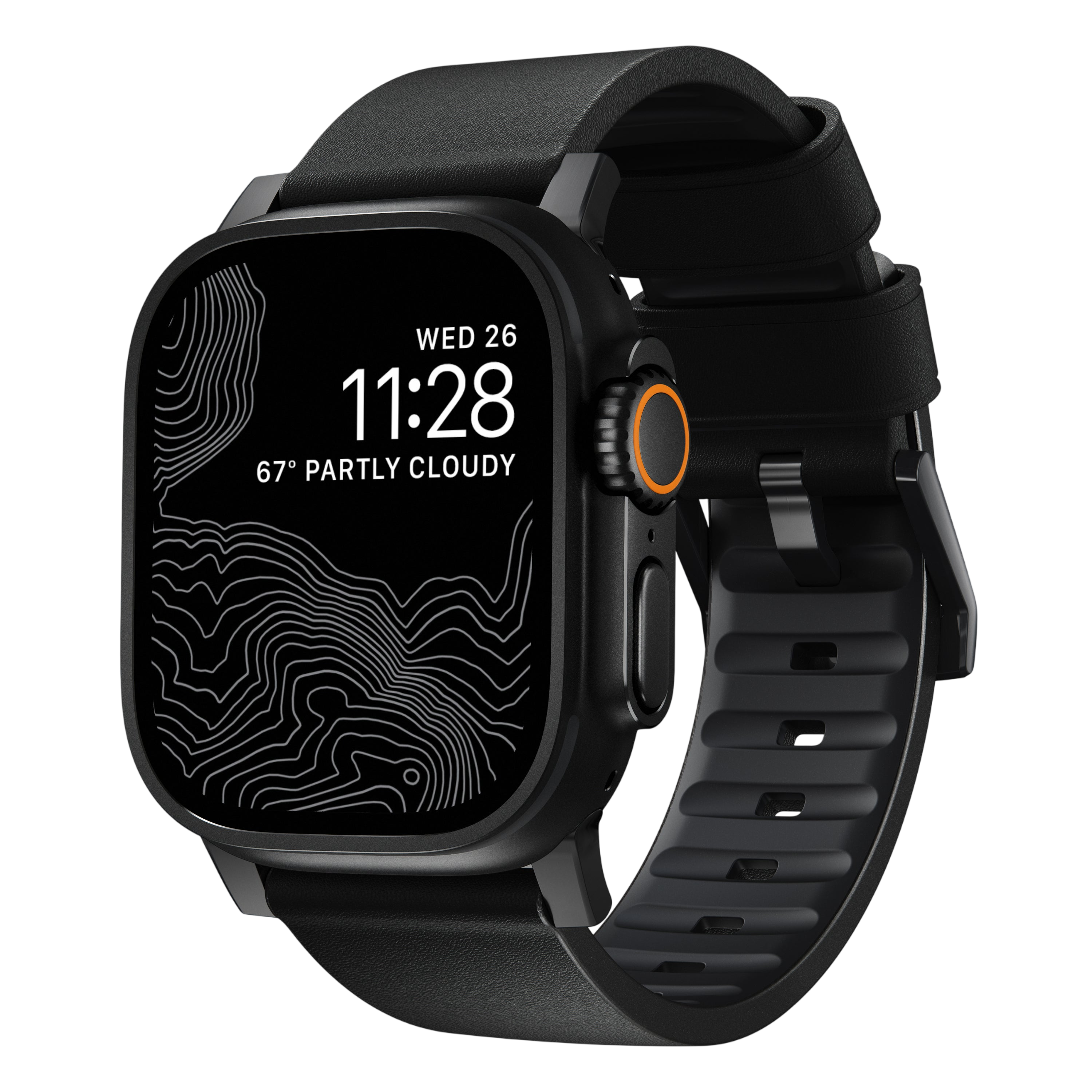 حزام نوماد أكتيف برو الجلد لساعات آبل 49mm / 46mm / 45mm