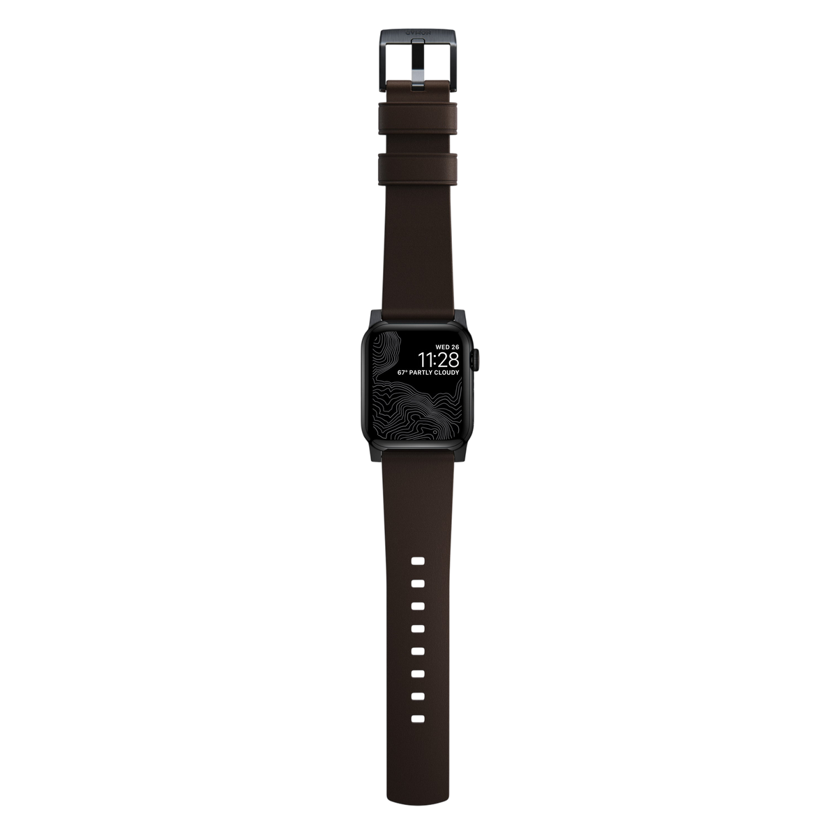 Nomad Active Band Pro Leather Band for Apple Watch 49mm / 46mm / 45mm - Rustic Brown