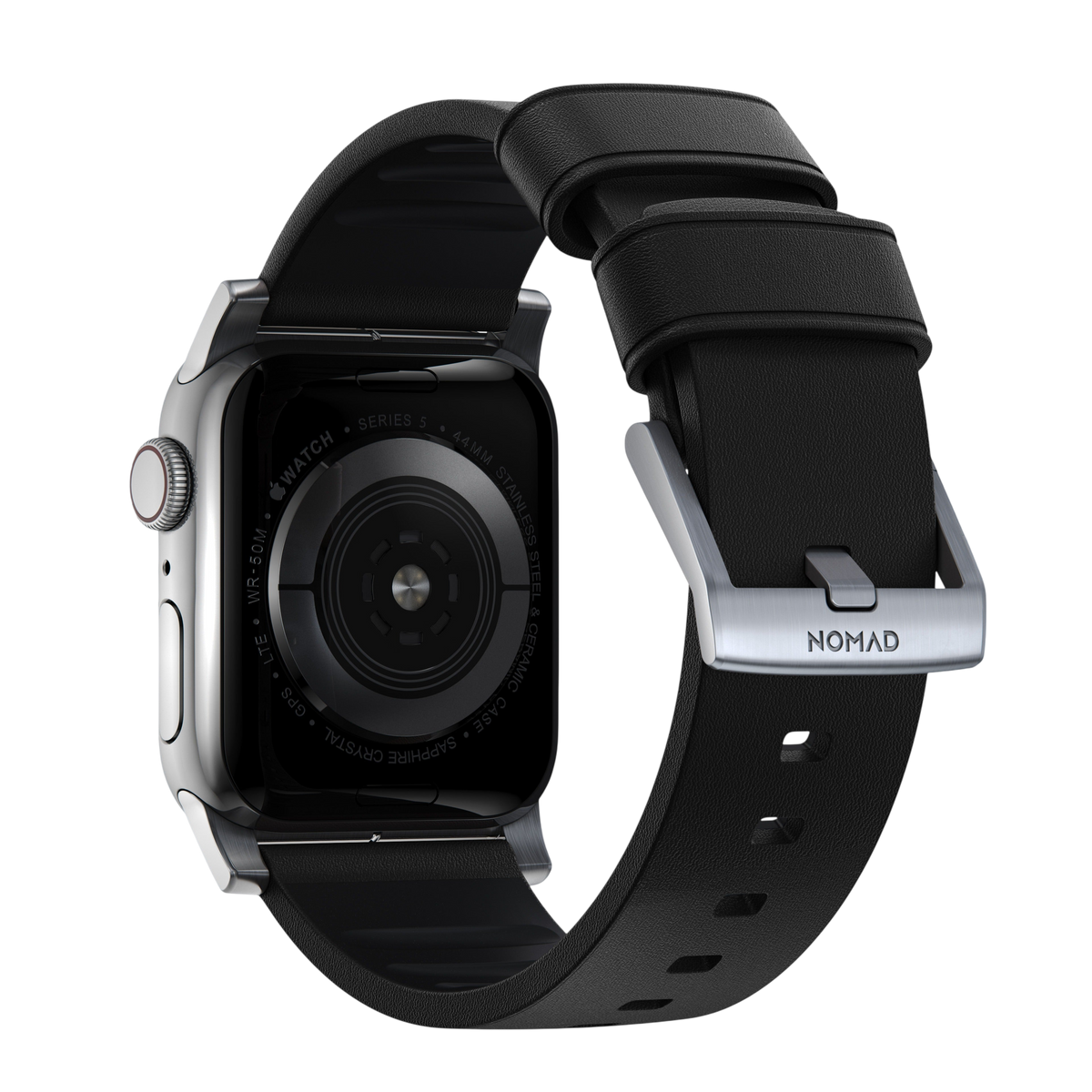 Nomad Active Band Pro Leather Band for Apple Watch 49mm / 46mm / 45mm - Black