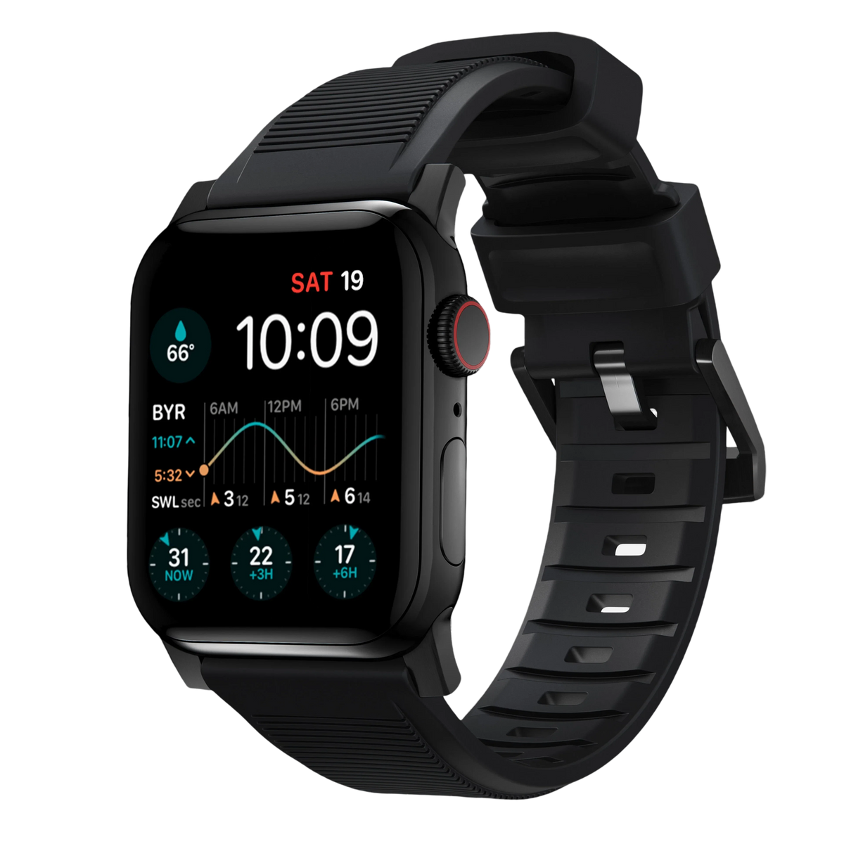 Nomad Rugged Band for Apple Watch Ultra 49mm - Black