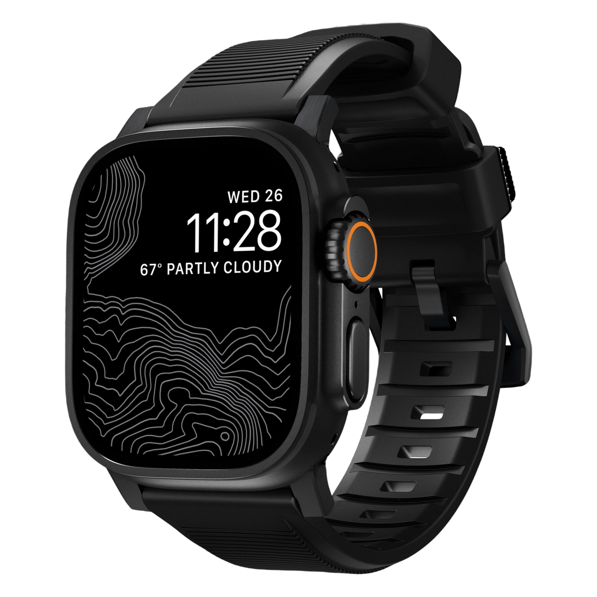 Nomad Rugged Band for Apple Watch Ultra 49mm - Black