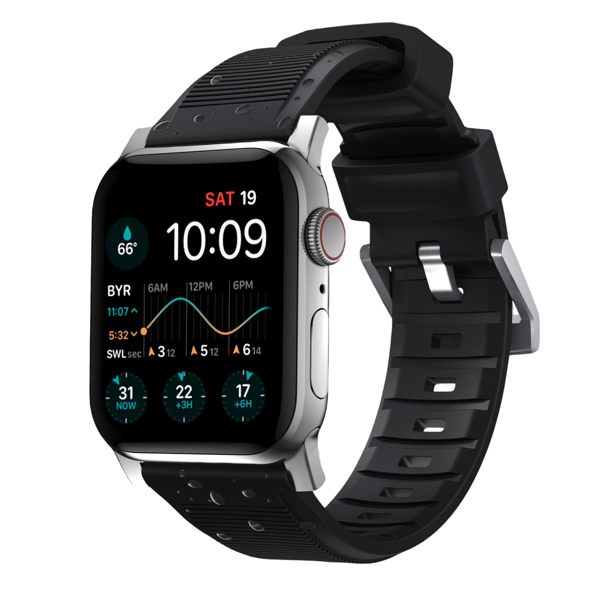 Nomad Rugged Band for Apple Watch Ultra 49mm - Black