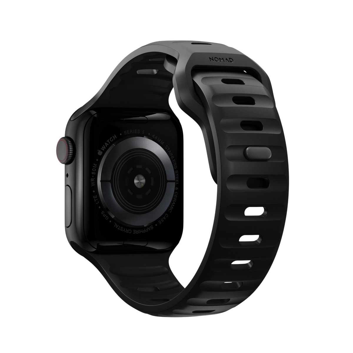 Nomad Waterproof Sport Band for Apple Watch 42mm / 41mm / 40mm - Black #color_black