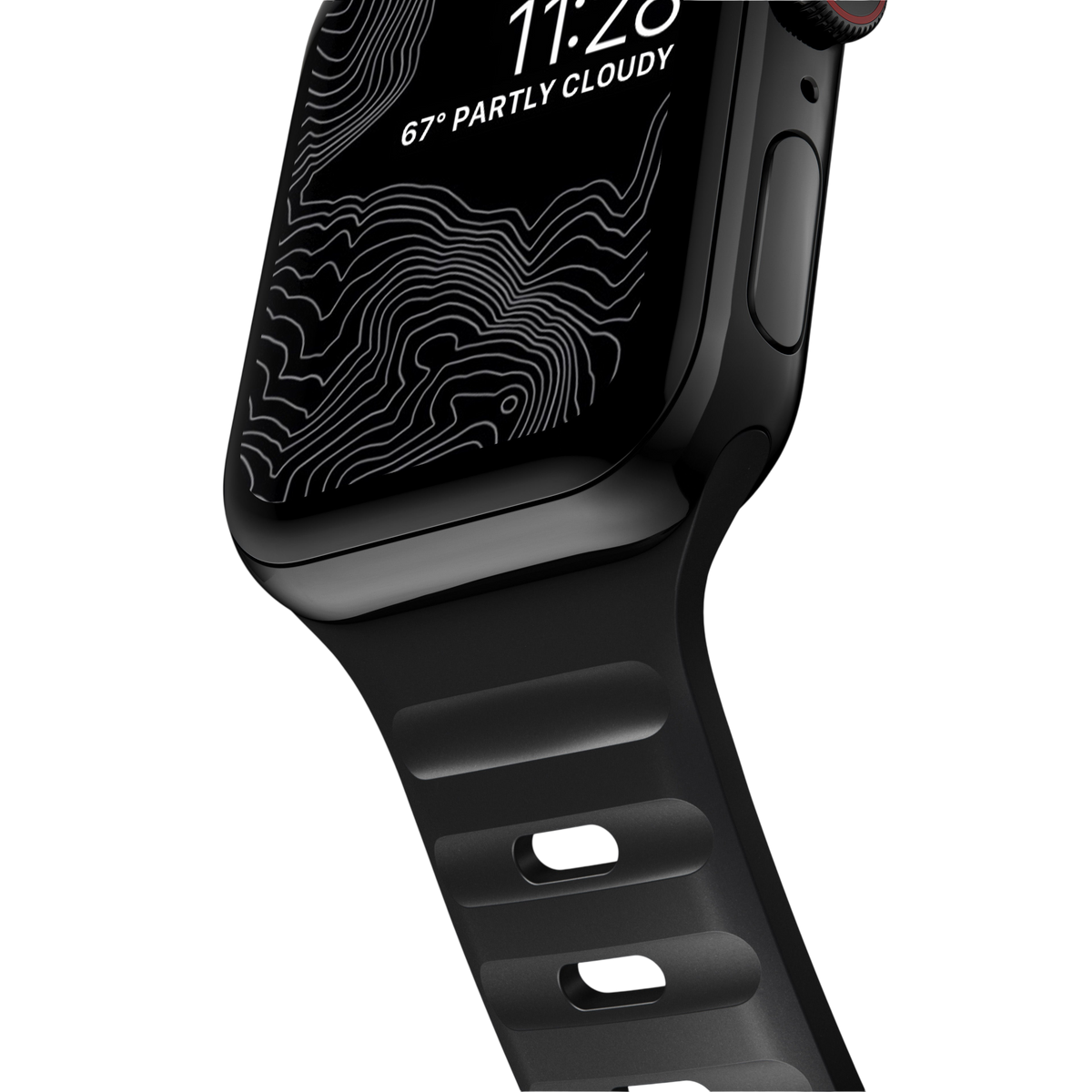 Nomad Waterproof Sport Band for Apple Watch 42mm / 41mm / 40mm - Black #color_black