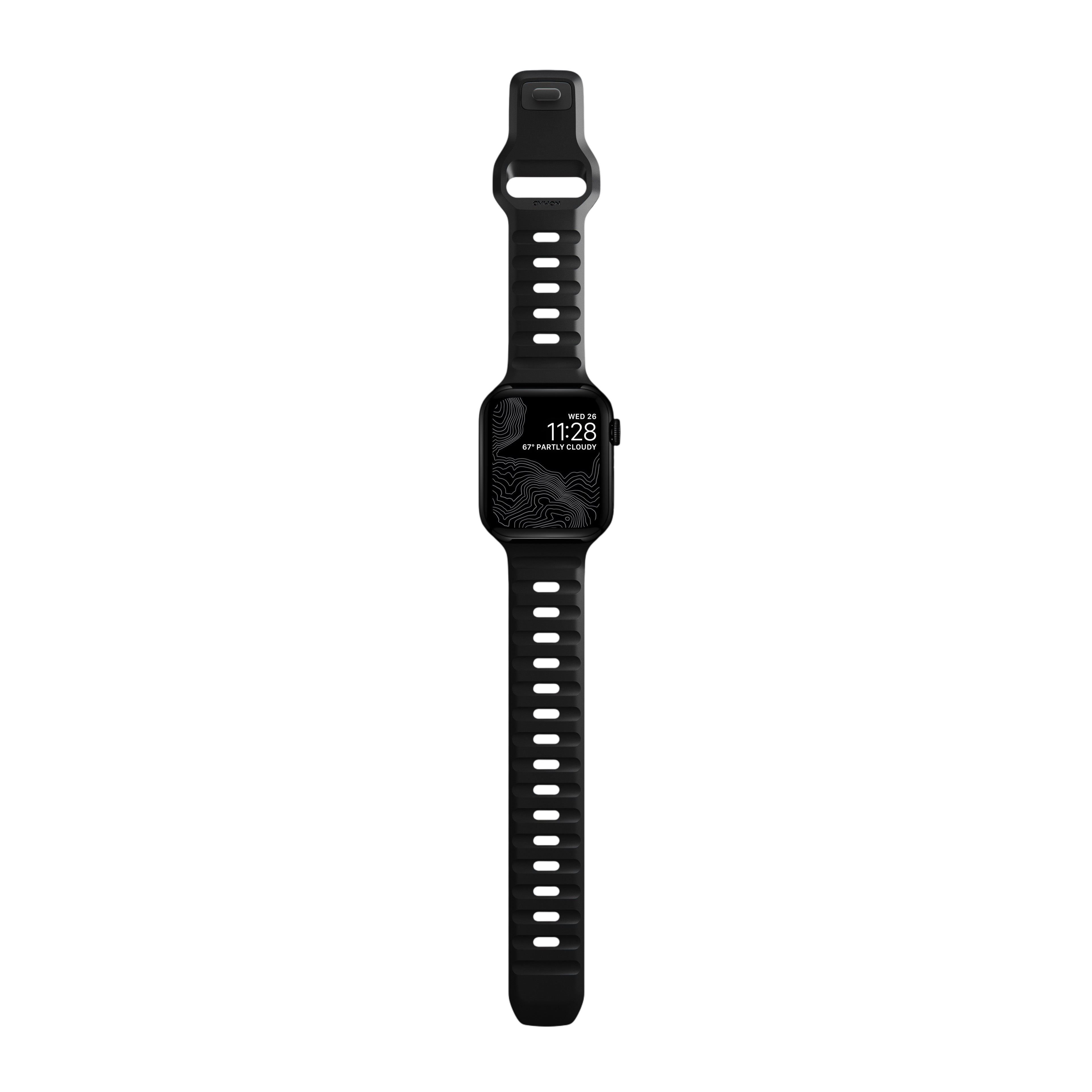 Nomad Waterproof Sport Band for Apple Watch 42mm / 41mm / 40mm - Black #color_black