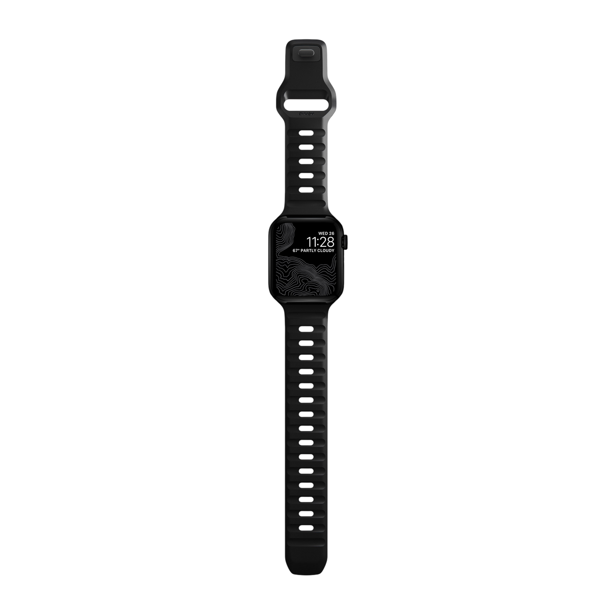 Nomad Waterproof Sport Band for Apple Watch 42mm / 41mm / 40mm - Black #color_black