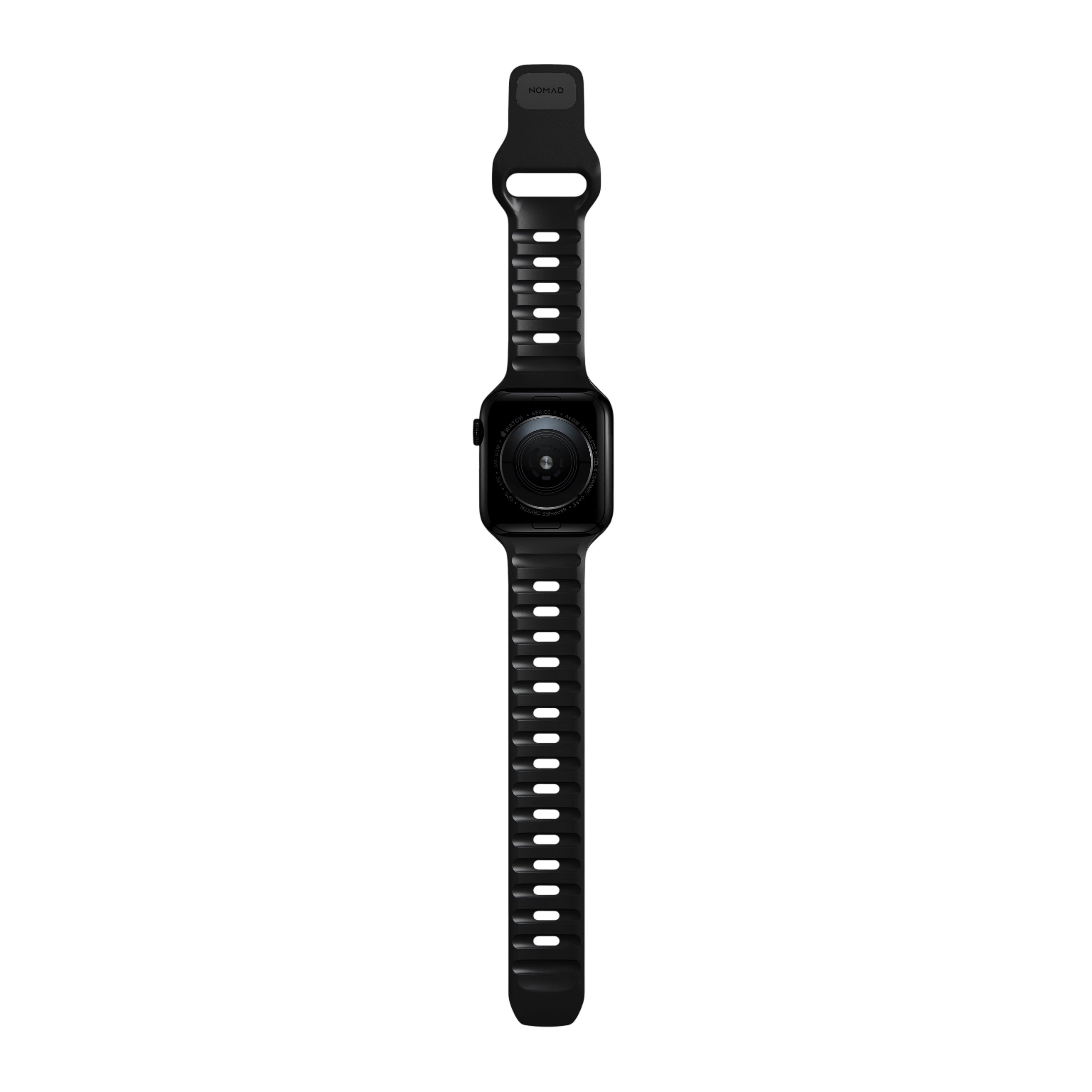 Nomad Waterproof Sport Band for Apple Watch 42mm / 41mm / 40mm - Black #color_black