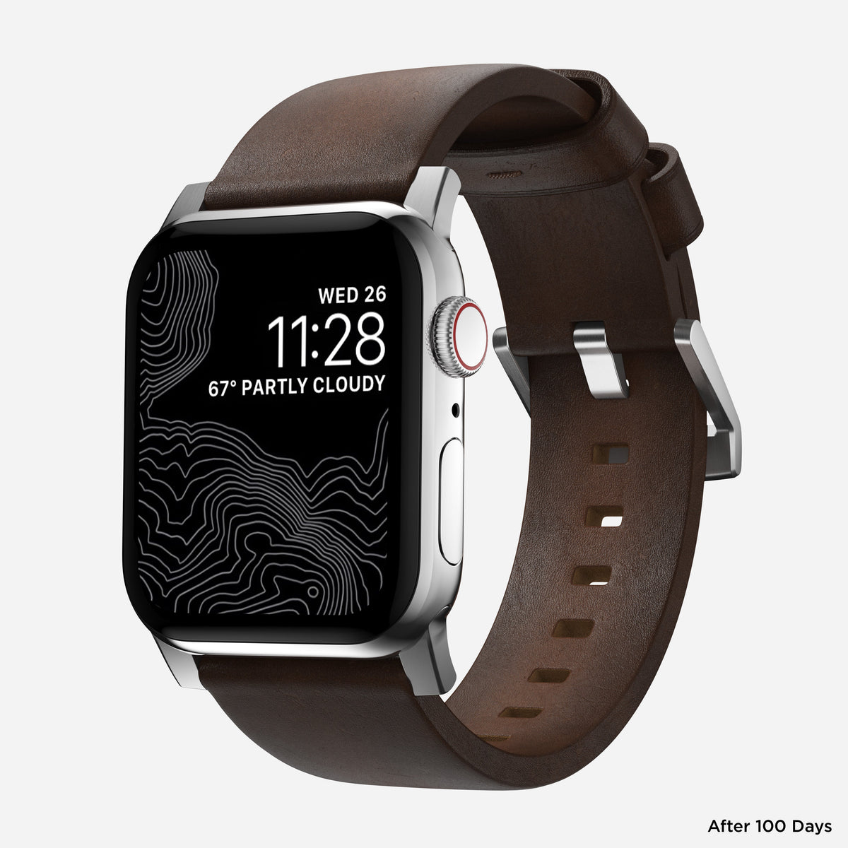 Nomad Modern Leather Band for Apple Watch Ultra 3 / 2 / 1 - 49mm - Brown #color_brown