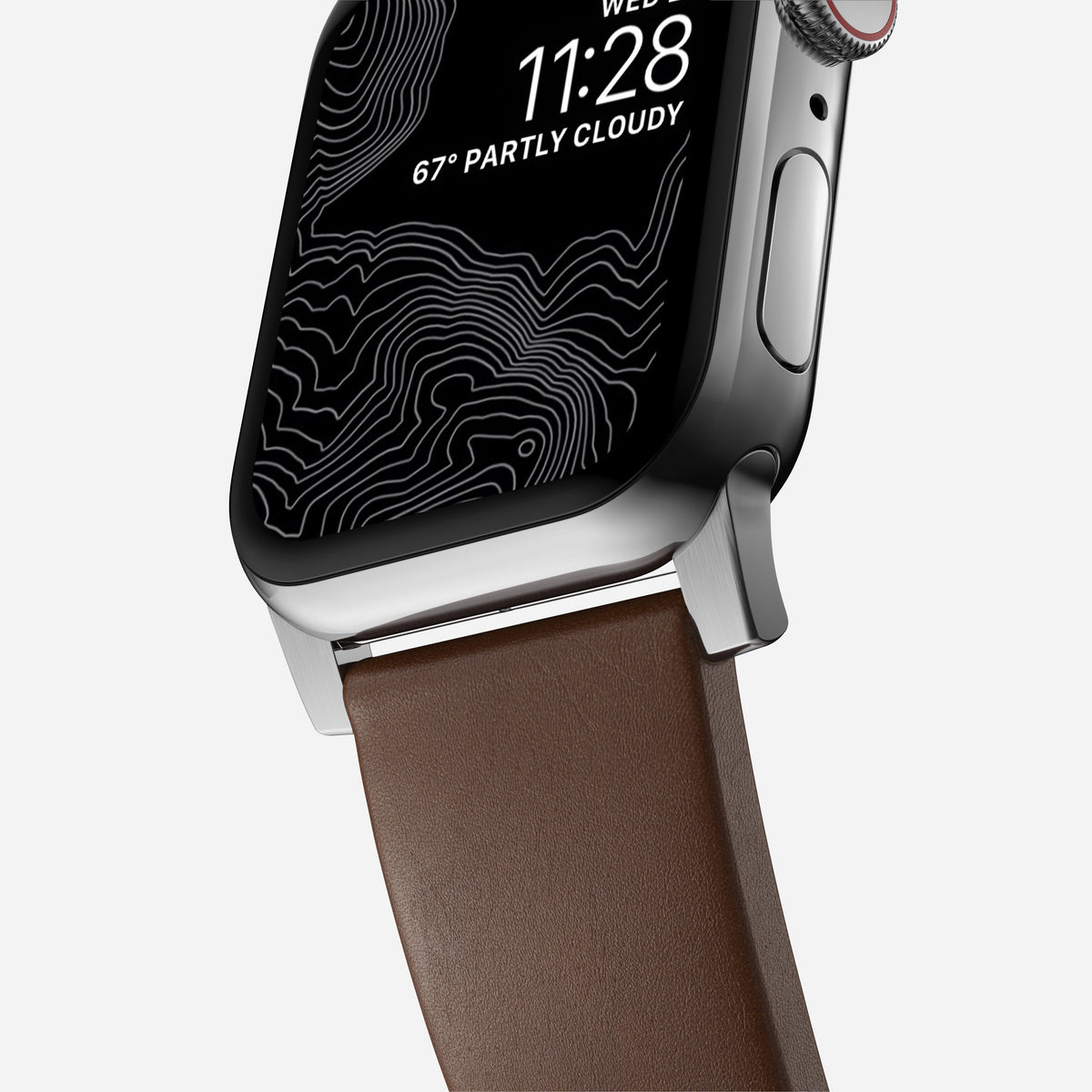 Nomad Modern Leather Band for Apple Watch Ultra 3 / 2 / 1 - 49mm - Brown #color_brown