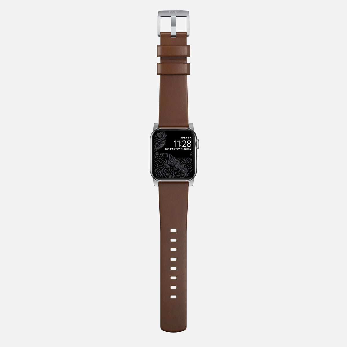 Nomad Modern Leather Band for Apple Watch Ultra 3 / 2 / 1 - 49mm - Brown #color_brown