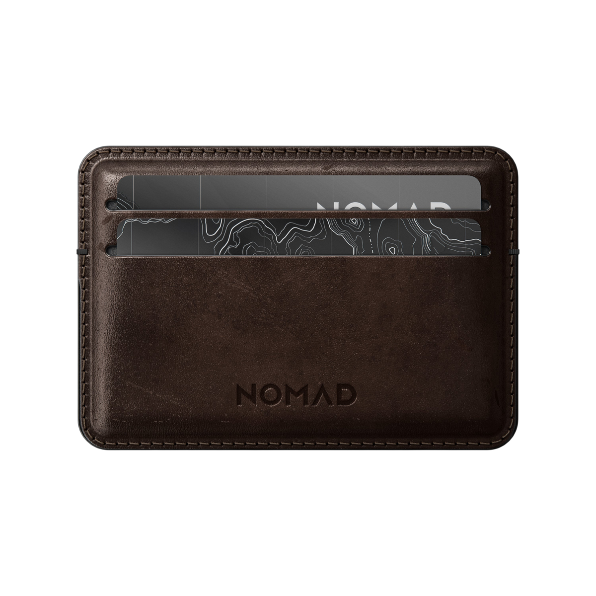 Nomad Card Wallet (Horween Leather) - Rustic Brown