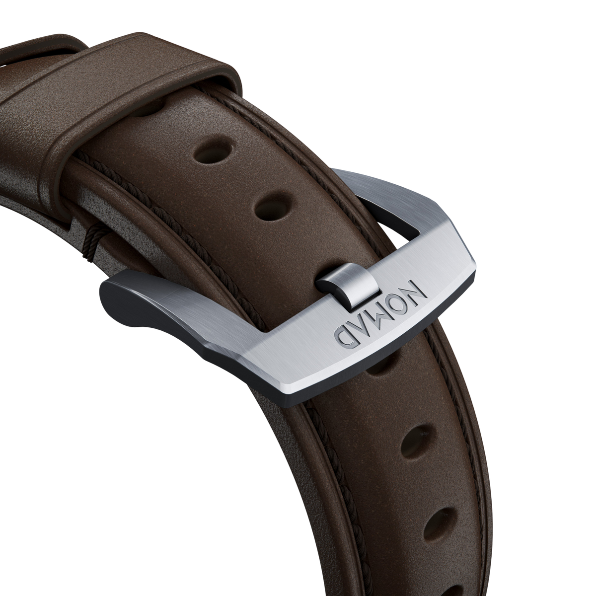 Nomad Traditional Leather Band for Apple Watch 49mm / 46mm / 45mm - Silver Hardware #hardware_silver-hardware