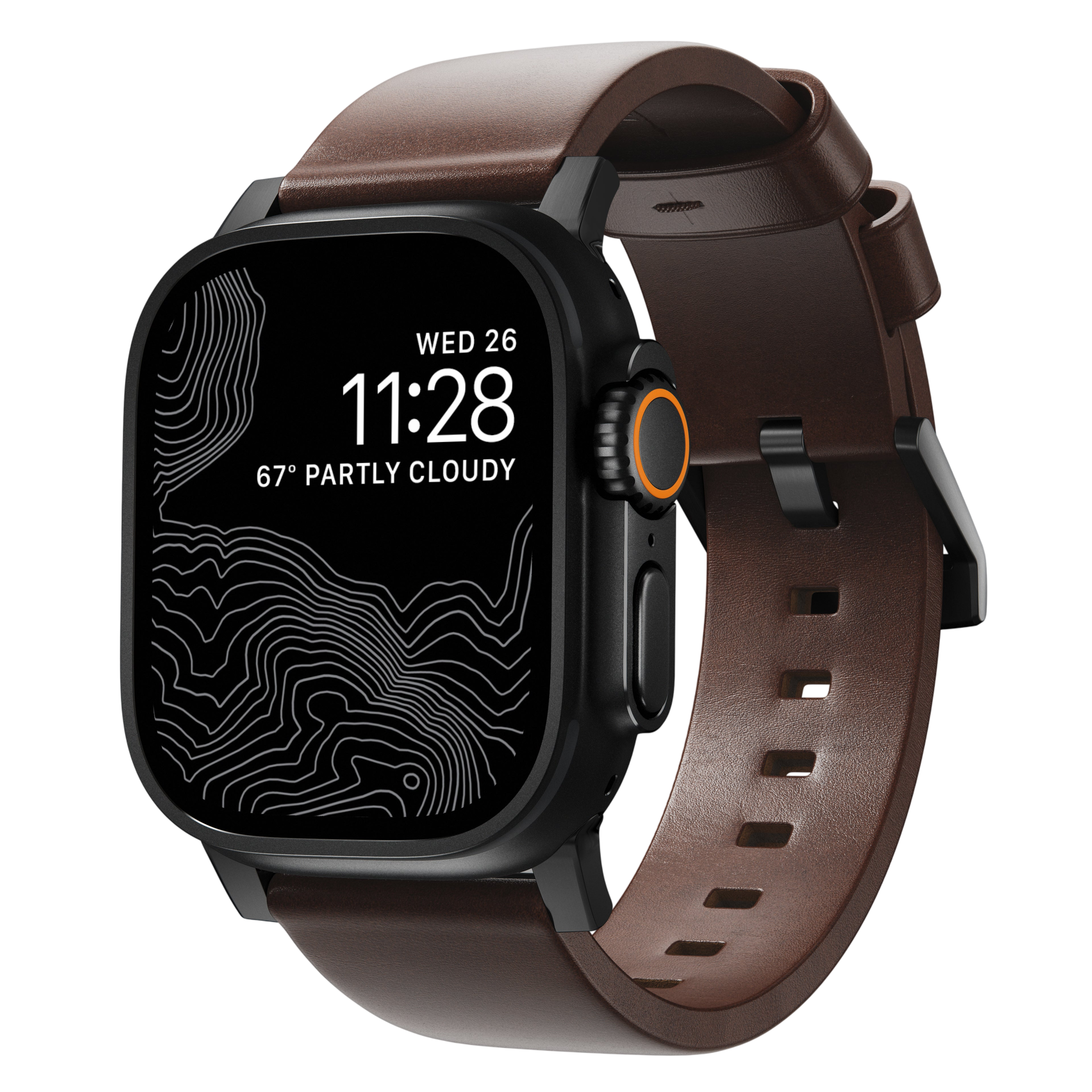 Nomad Modern Leather Band for Apple Watch Ultra 3 / 2 / 1 - 49mm