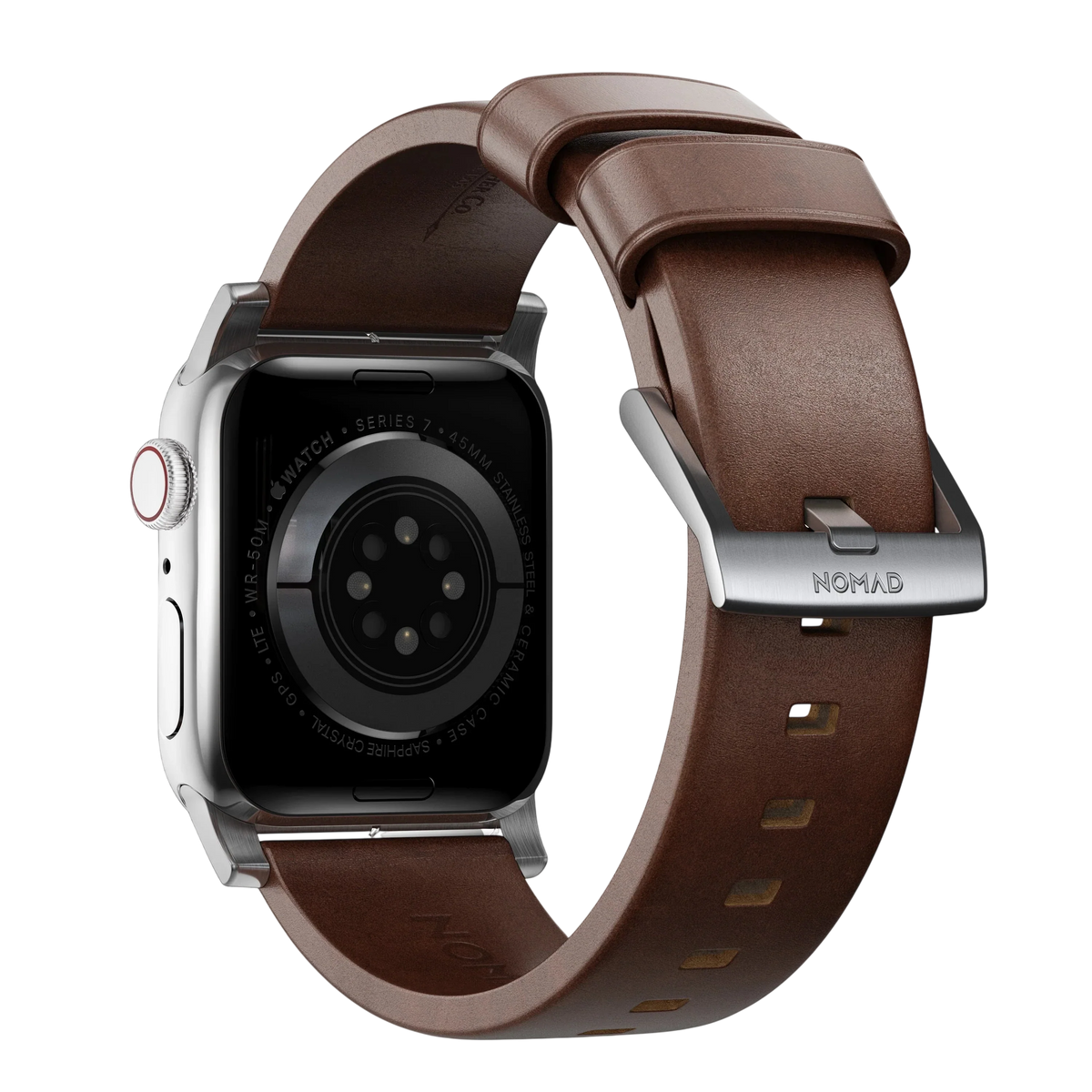 Nomad Modern Leather Band for Apple Watch Ultra 3 / 2 / 1 - 49mm - Rustic Brown #color_rustic-brown