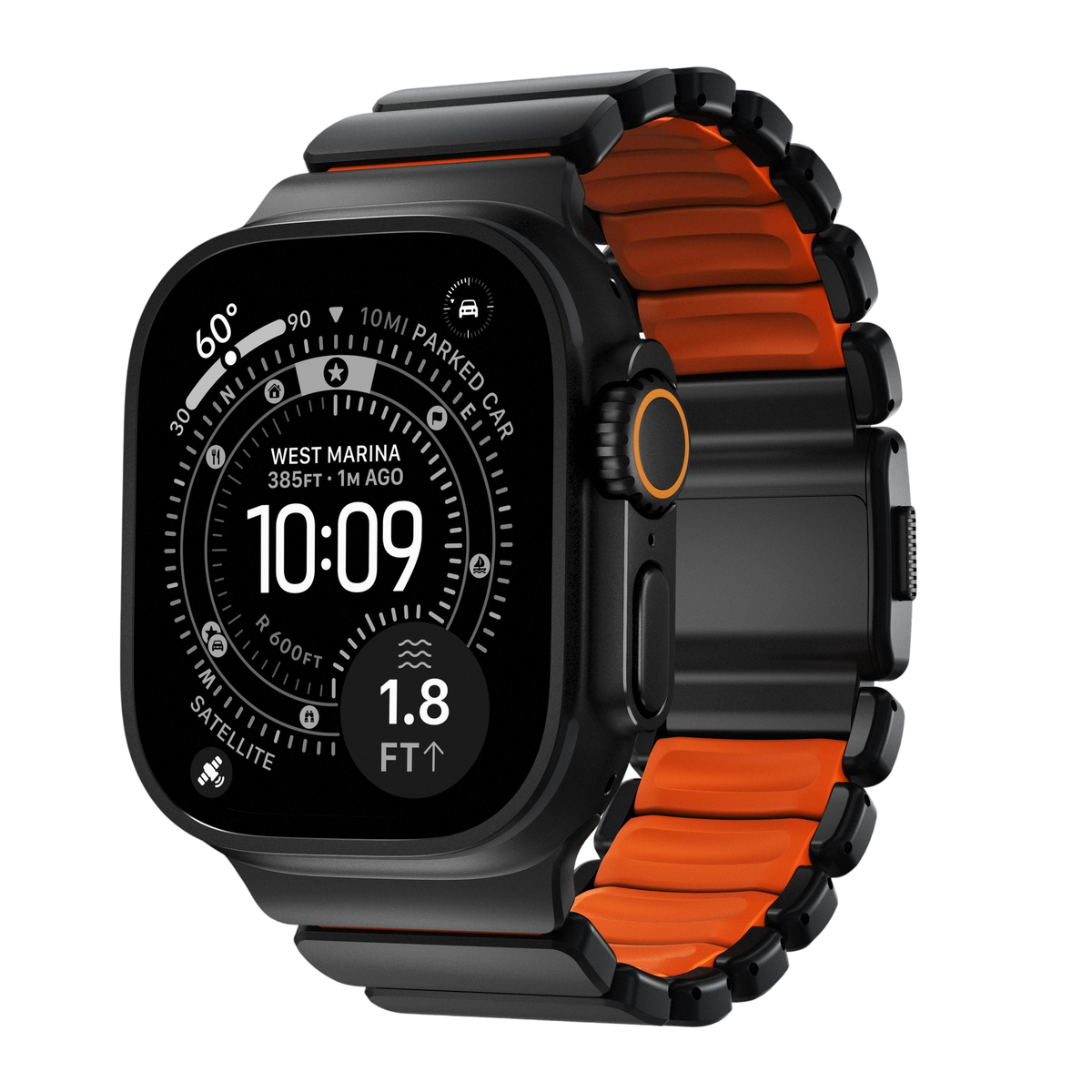 Nomad Stratos Band for Apple Watch Ultra 3 / 2 / 1 - 49mm - Orange #color_orange