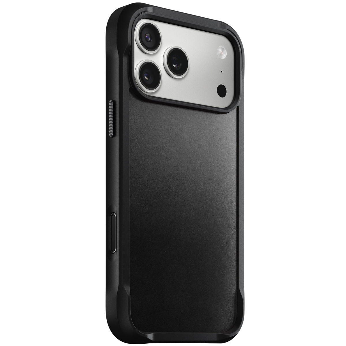 Nomad Rugged Leather Case for iPhone 17 Pro (Horween) - Black #color_black