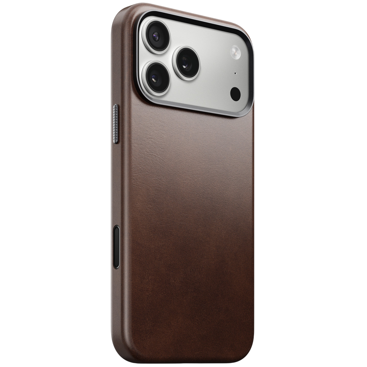Nomad Traditional Leather Case for iPhone 17 Pro (Horween Leather) - Rustic Brown #color_rustic-brown