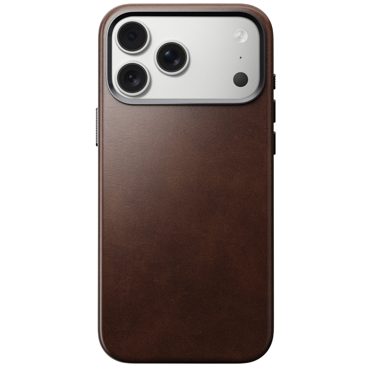 Nomad Traditional Leather Case for iPhone 17 Pro (Horween Leather) - Rustic Brown #color_rustic-brown