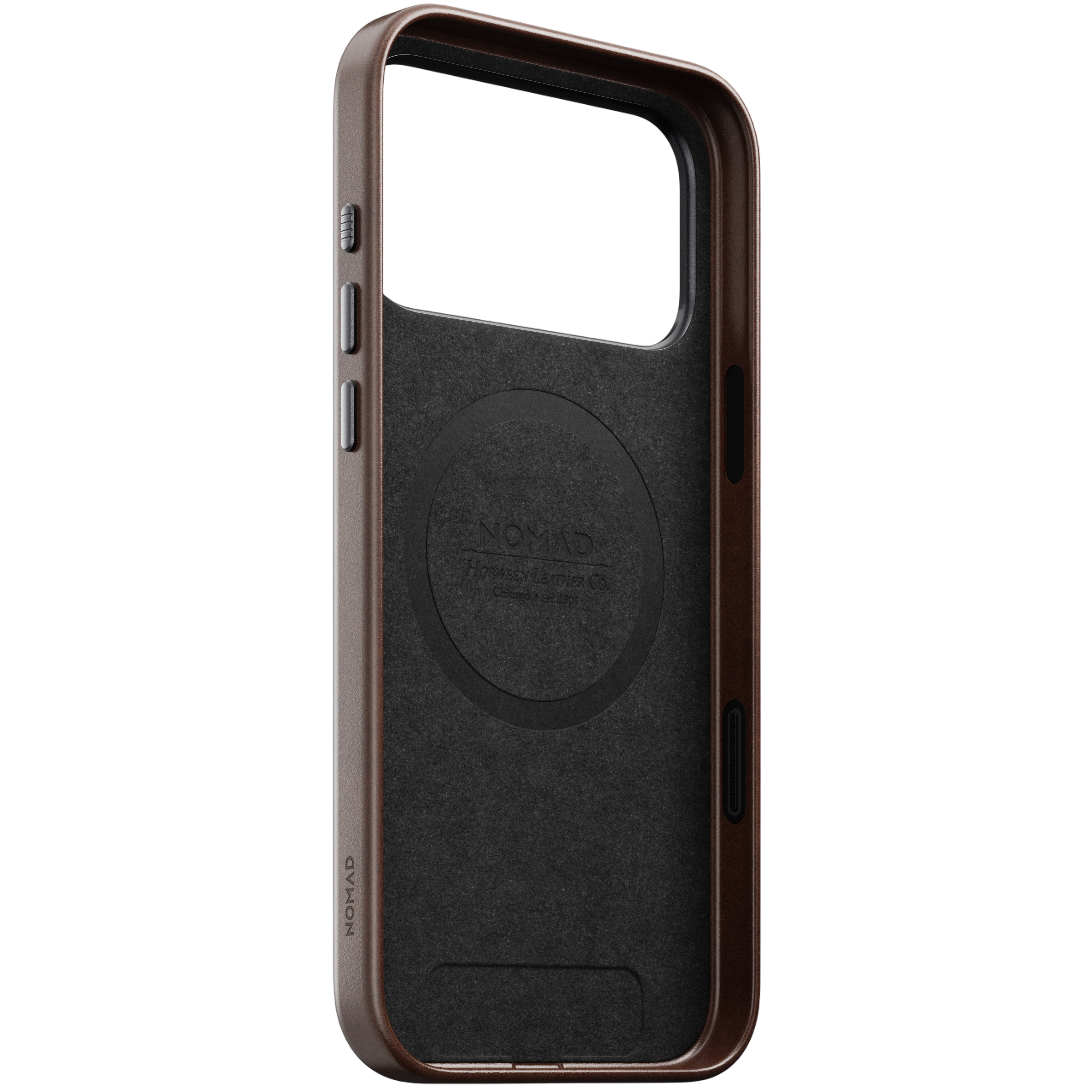 Nomad Traditional Leather Case for iPhone 17 Pro (Horween Leather) - Rustic Brown