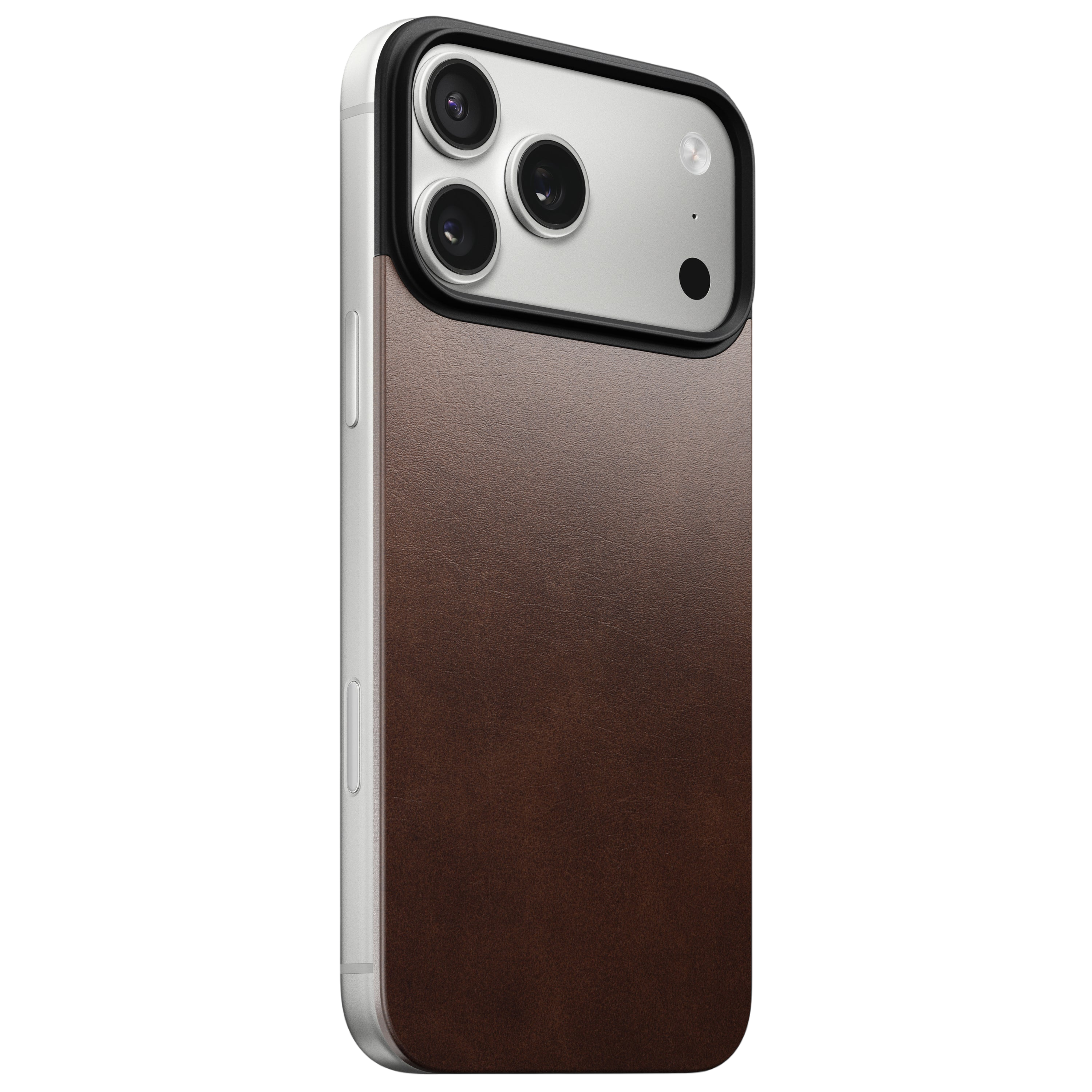 Nomad Mag Leather Back Case for iPhone 17 Pro Max - Rustic Brown