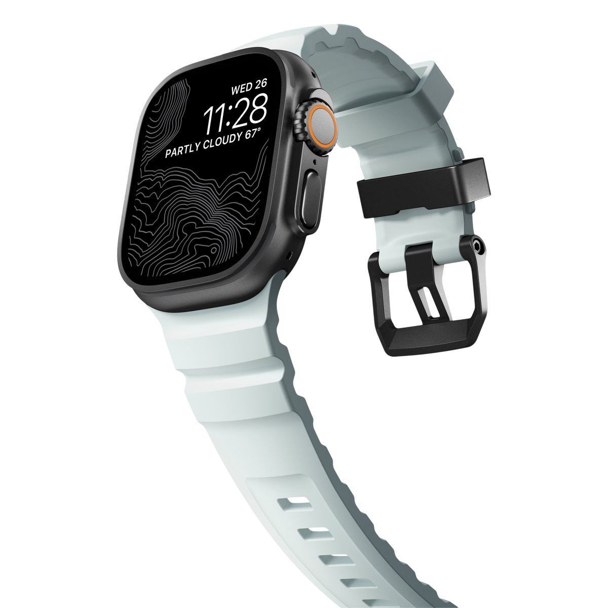 Nomad Rocky Point Band for Apple Watch 49mm / 46mm / 45mm - Icy Blue Glow