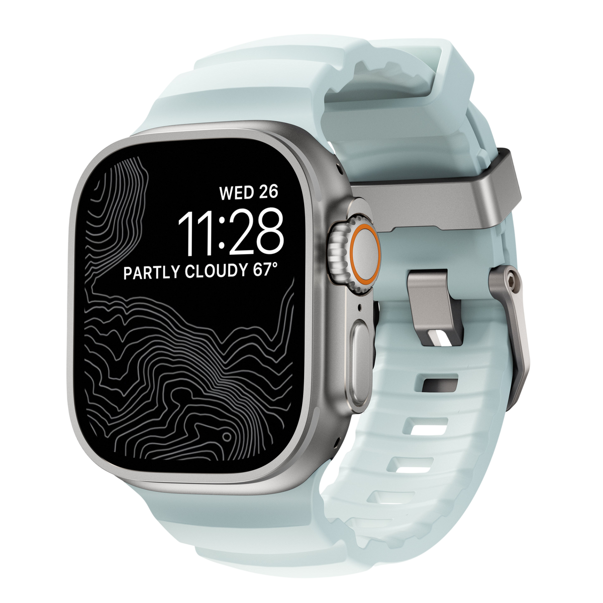 Nomad Rocky Point Band for Apple Watch 49mm / 46mm / 45mm - Icy Blue Glow