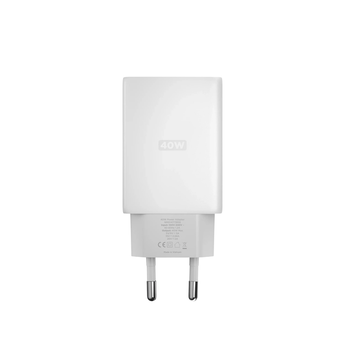Nomad 40W Slim USB-C Power Adapter - White #color_white