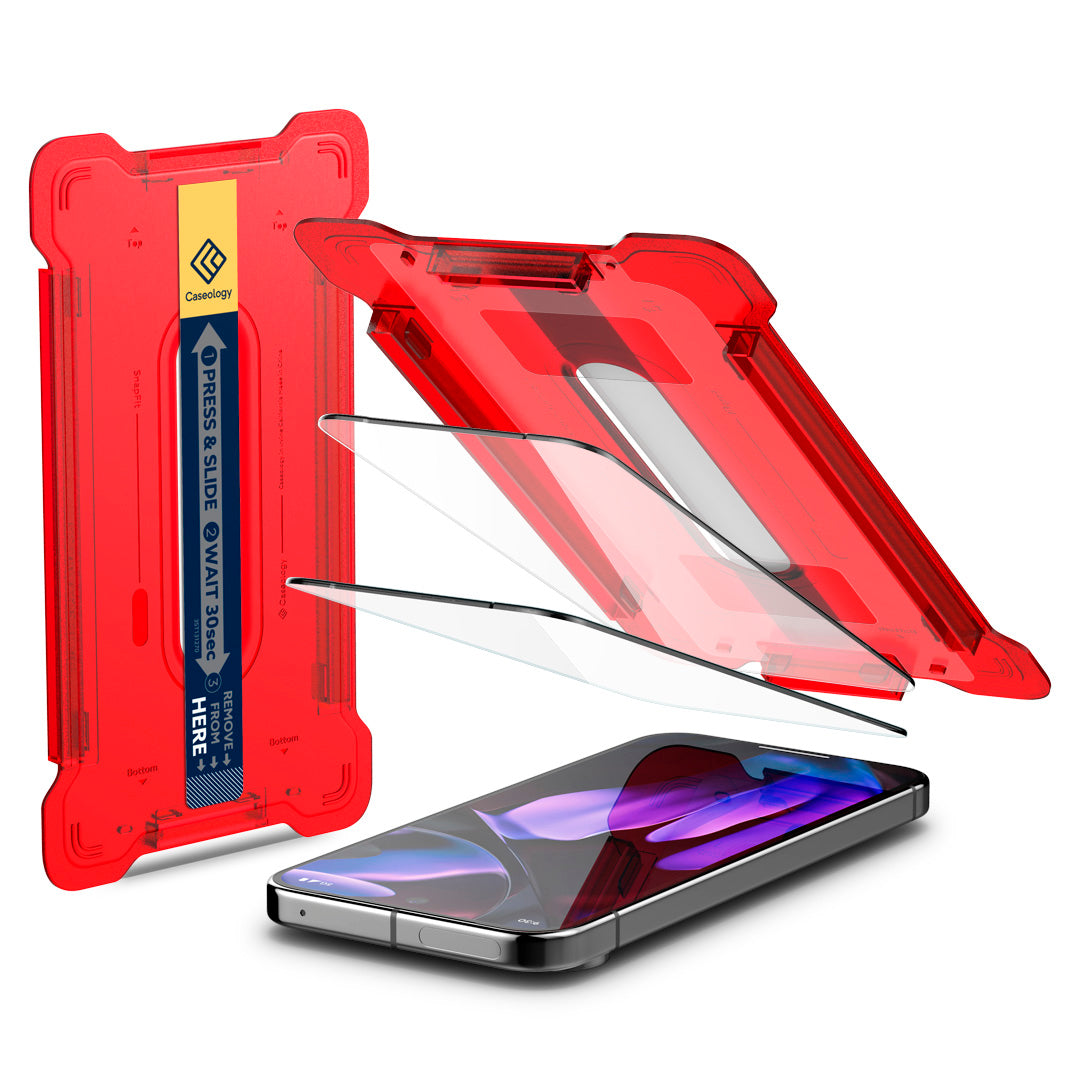 واقي شاشة Caseology Snap Fit لجهاز Google Pixel 9 Pro XL - عبوة 2