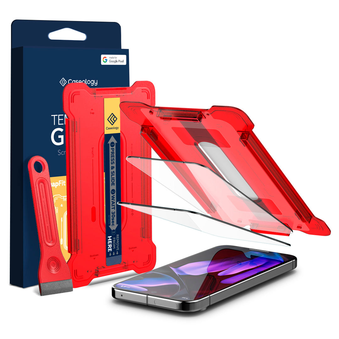 واقي شاشة Caseology Snap Fit لجهاز Google Pixel 9 Pro XL - عبوة 2