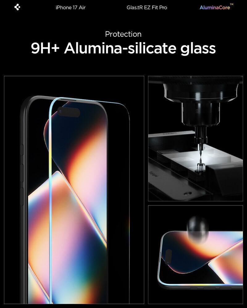 واقي شاشة Spigen GLAS.tR EZ Fit Screen Protector for iPhone Air (1-Pac