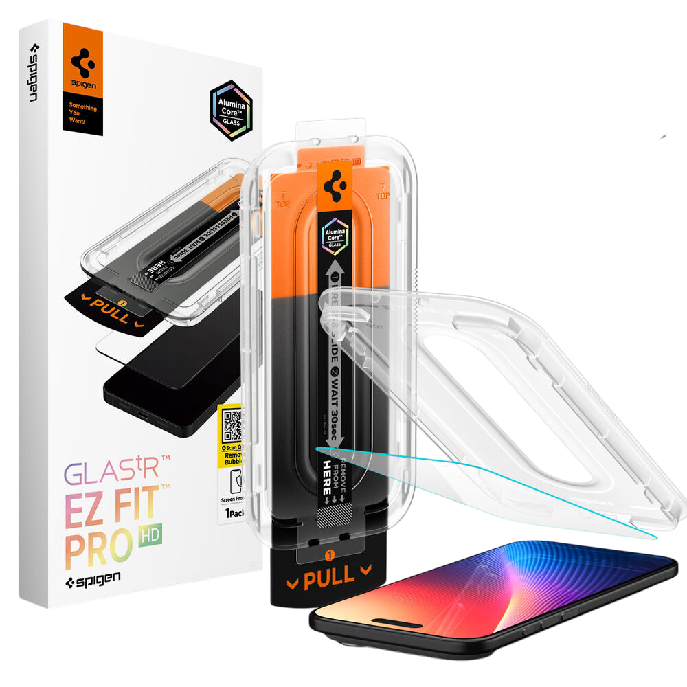 واقي شاشة سبجن GLAS.tR EZ Fit لجهاز آيفون إير (عبوة واحدة)