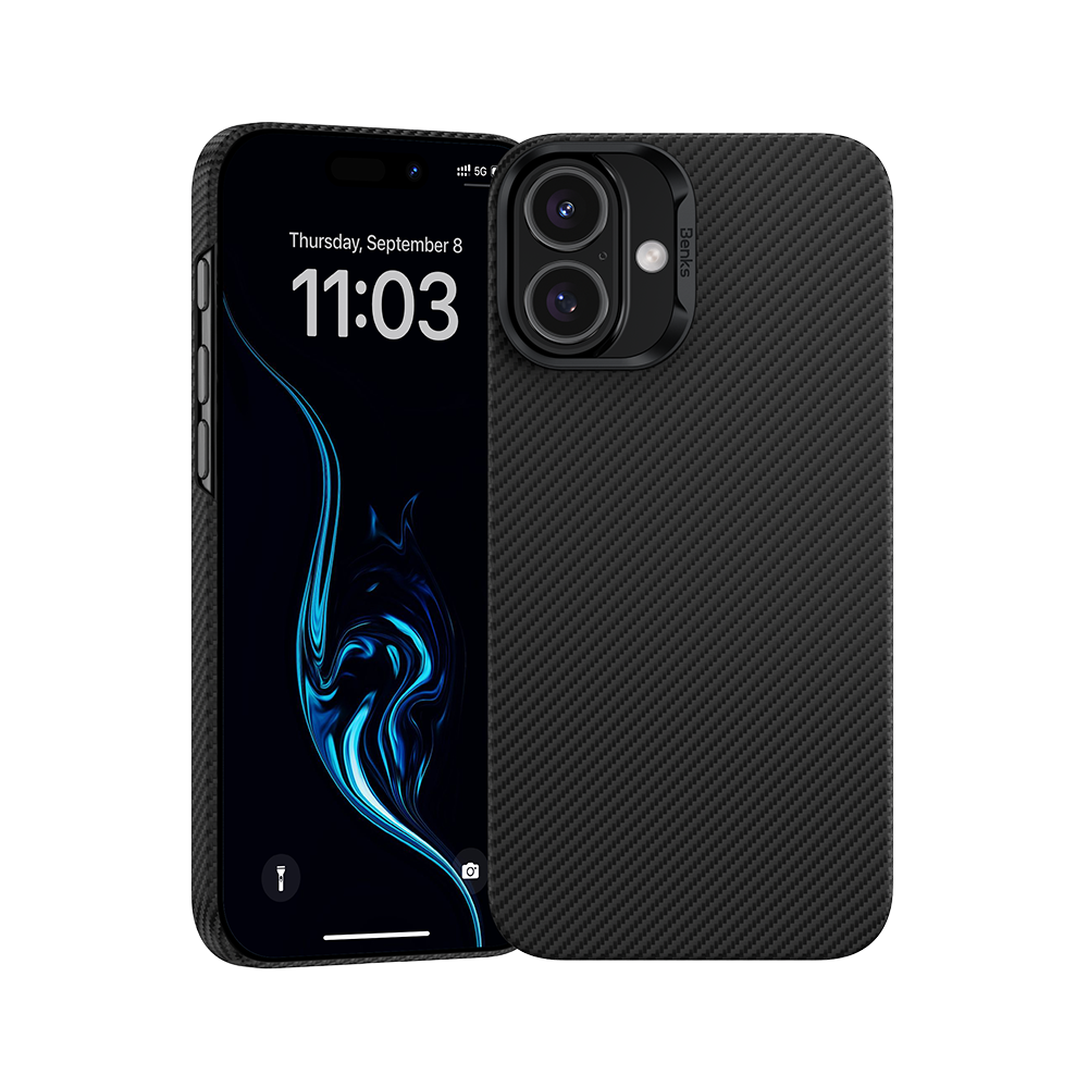 حافظة بنكس أرمور إير مصنوعة من كيفلار® 600D لجهاز آيفون 16 بلس