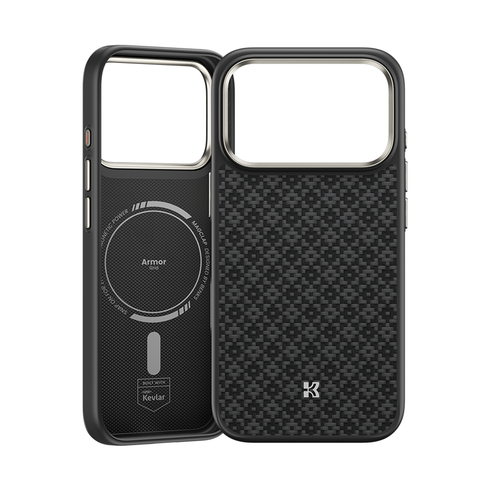 Benks ArmorGrid ArmorPro Case built with Kevlar® for iPhone 17 Pro & Pro Max - Black #color_black