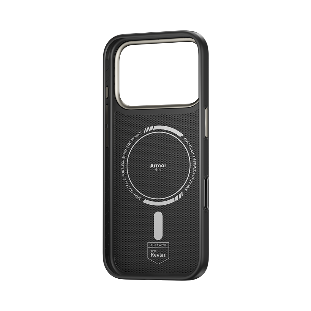 Benks ArmorGrid ArmorPro Case built with Kevlar® for iPhone 17 Pro & Pro Max - Black #color_black