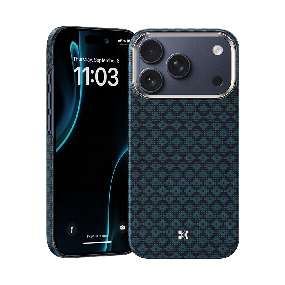 Benks ArmorGrid ArmorAir Case built with Kevlar® for iPhone 17 Pro & Pro Max - Azure Blue #color_azure-blue