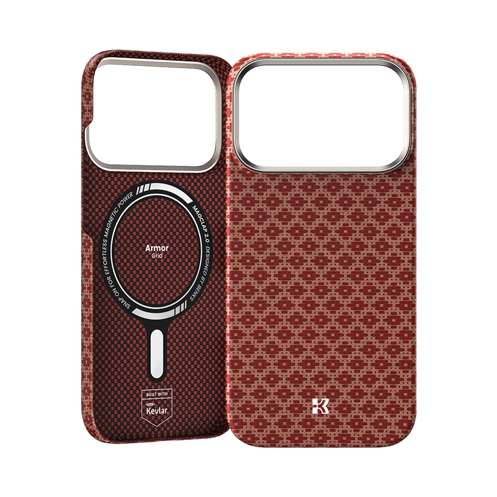Benks ArmorGrid ArmorAir Case built with Kevlar® for iPhone 17 Pro & Pro Max - Terra Orange #color_terra-orange
