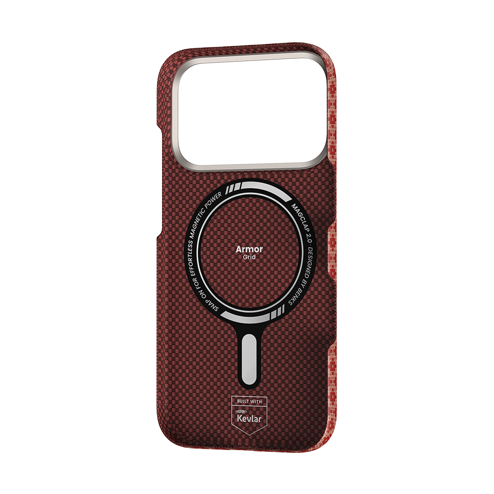 Benks ArmorGrid ArmorAir Case built with Kevlar® for iPhone 17 Pro & Pro Max - Terra Orange #color_terra-orange