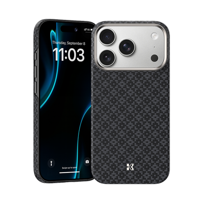 Benks ArmorGrid ArmorAir Case built with Kevlar® for iPhone 17 Pro & Pro Max - Obsidian Black #color_obsidian-black