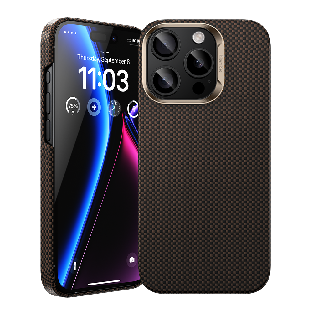 غلاف Benks ArmorTint مصنوع من كيفلار® لجهاز iPhone 15 Pro Max