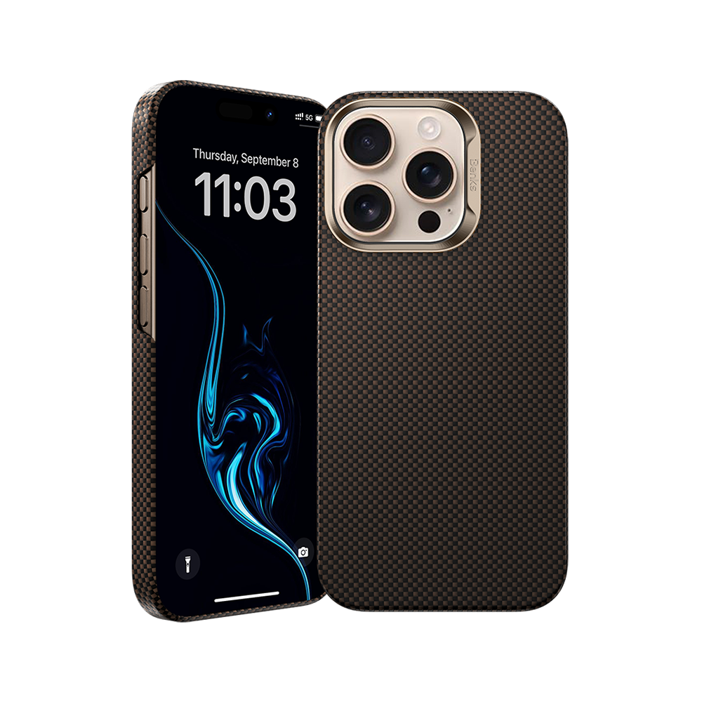 غلاف Benks ArmorTint مصنوع من كيفلار® لجهاز iPhone 16 Pro Max - ذهبي