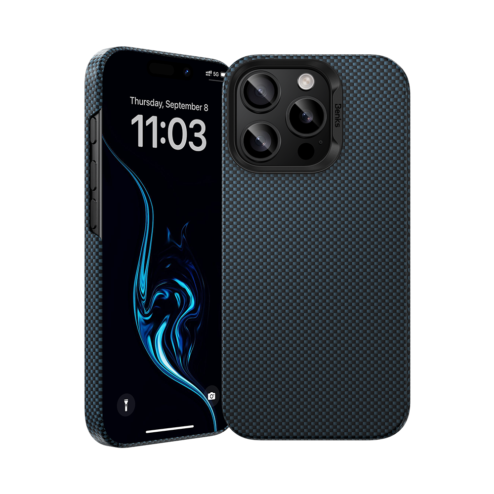 غلاف Benks ArmorTint مصنوع من كيفلار® لجهاز iPhone 16 Pro Max