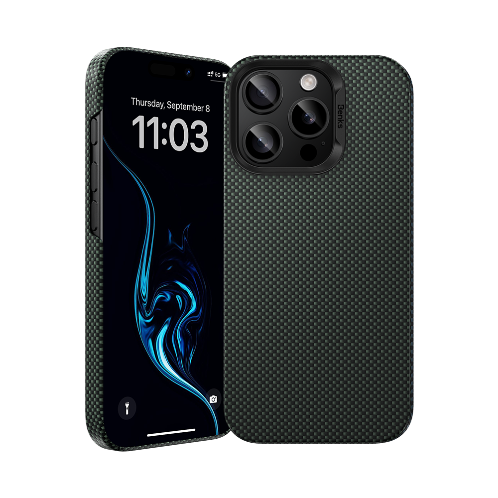 غلاف Benks ArmorTint مصنوع من كيفلار® لجهاز iPhone 16 Pro Max