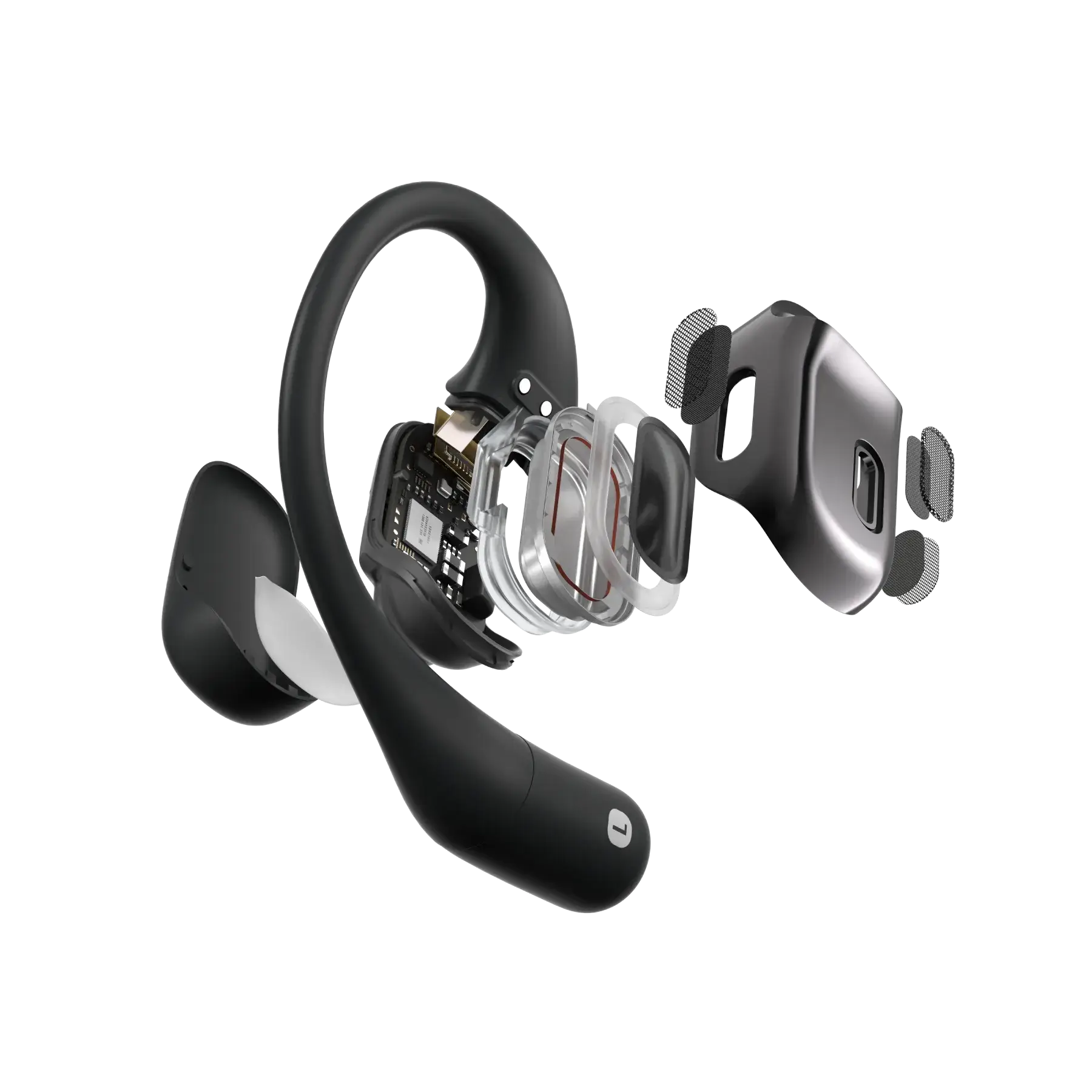 SHOKZ OpenFit Open-Ear Headphones - Black